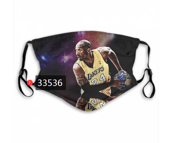 2021 NBA Los Angeles Lakers #24 kobe bryant 33536 Dust mask with filter
